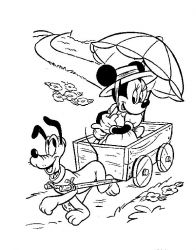 plansa de colorat mickey mouse #11