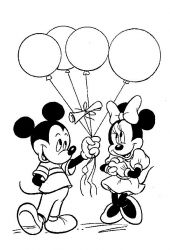 plansa de colorat mickey mouse #13