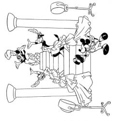 plansa de colorat mickey mouse #14