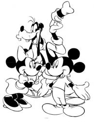 plansa de colorat mickey mouse #15