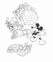 plansa de colorat mickey mouse #16