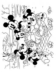 plansa de colorat mickey mouse #17