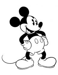 plansa de colorat mickey mouse #19
