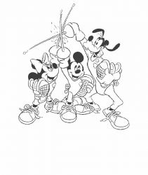 plansa de colorat mickey mouse #20