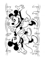 plansa de colorat mickey mouse #21