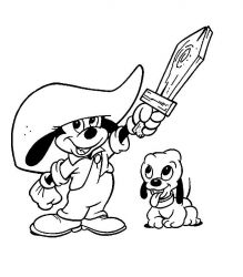 plansa de colorat mickey mouse #5