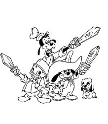 plansa de colorat mickey mouse #6