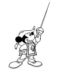 plansa de colorat mickey mouse #12