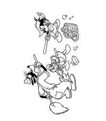 plansa de colorat mickey mouse #16