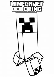 plansa de colorat minecraft #12
