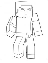 plansa de colorat minecraft #4