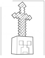 plansa de colorat minecraft #7