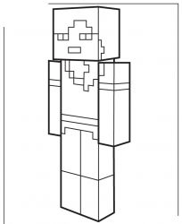 plansa de colorat minecraft #10