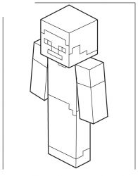 plansa de colorat minecraft #19