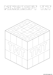 plansa de colorat minecraft #1