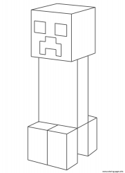 plansa de colorat minecraft #2