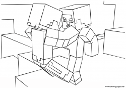 plansa de colorat minecraft #3