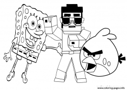 plansa de colorat minecraft #5