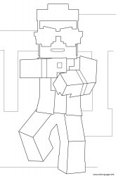 plansa de colorat minecraft #8