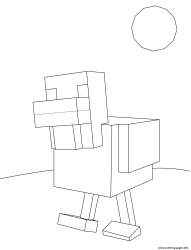 plansa de colorat minecraft #14