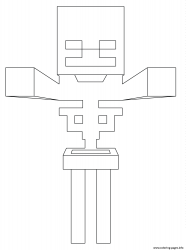 plansa de colorat minecraft #2