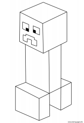 plansa de colorat minecraft #3