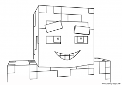 plansa de colorat minecraft #7