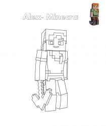 plansa de colorat minecraft #8