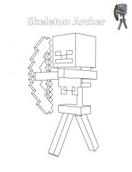 plansa de colorat minecraft #11