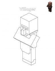 plansa de colorat minecraft #15
