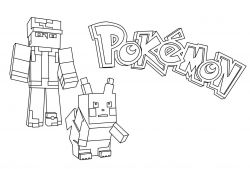 plansa de colorat minecraft #18