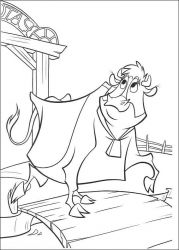 plansa de colorat O Ferma Trasnita