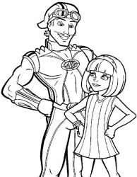 plansa de colorat Oraselul Lenes