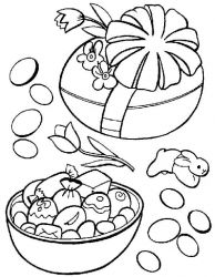 plansa de colorat paste #13