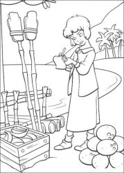 plansa de colorat peter pan 2 #8