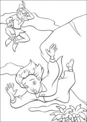 plansa de colorat peter pan 2 #11