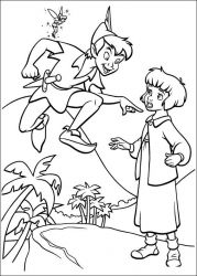 plansa de colorat peter pan 2 #2