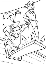 plansa de colorat peter pan 2 #7