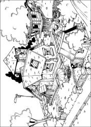 plansa de colorat piff si hercule #1