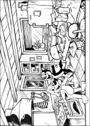 plansa de colorat piff si hercule #4