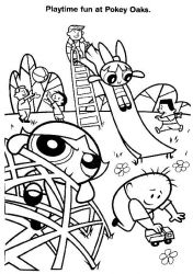 plansa de colorat powerpuff girls #7