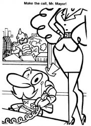 plansa de colorat powerpuff girls #9