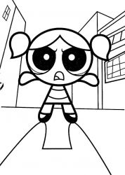 plansa de colorat powerpuff girls #11