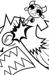 plansa de colorat powerpuff girls #14
