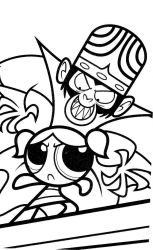 plansa de colorat powerpuff girls #16