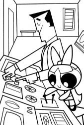plansa de colorat powerpuff girls #17
