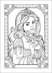 plansa de colorat printesa leonora #2