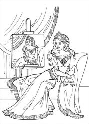 plansa de colorat printesa leonora #3