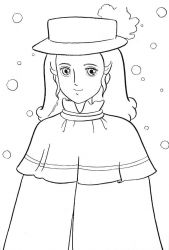 plansa de colorat Printesa Sarah