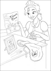 plansa de colorat printesa si broasca #15